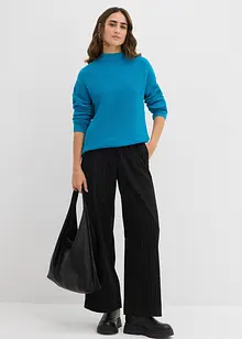 Pull en maille côtelée 100% coton, bonprix