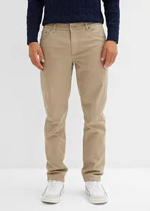 Pantalon extensible regular à doublure chaude en flanelle, droit, bonprix