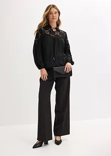 Schlupfbluse mit Spitze, bonprix