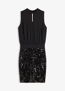 Robe avec jupe à sequins, bonprix