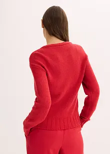 Grobstrick-Pullover mit Bindelösung, bonprix