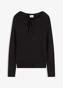 Pull en grosse maille avec lien à nouer, bonprix