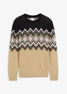 Pull à motif norvégien, bonprix