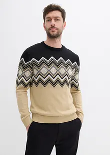 Norweger-Pullover aus weichem Baumwollmix, bonprix