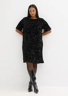 Robe courte et brillante, bonprix