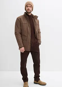 wattierter Parka mit Fleecefutter und abnehmbarer Kapuze, bonprix