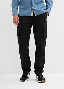 Relaxed Fit Cargo-Thermohose mit Flanellfutter und Komfortbund, Straight, bonprix