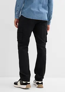 Pantalon chaud loose à poches cargo et taille élastiquée, droit, bonprix