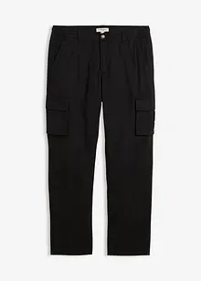 Pantalon chaud loose à poches cargo et taille élastiquée, droit, bonprix