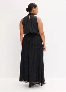 Robe longue avec jupe en dentelle, bonprix