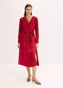 Robe midi en satin brillant, bonprix