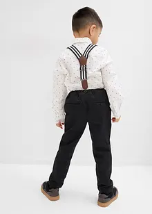 Chemise, pantalon avec bretelles, nœud papillon (ens. 4 pces), bonprix