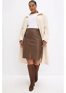 Trendiger Lederimitat-Bleistiftrock, bonprix