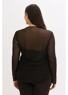 T-shirt manches longues en mesh délicat, bonprix