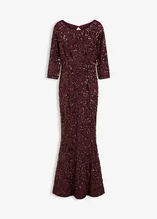 Robe à sequins avec découpe dos, bonprix