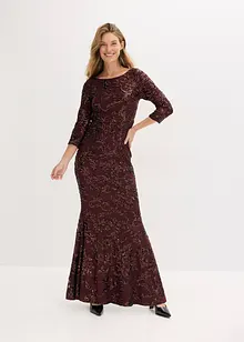 Robe à sequins avec découpe dos, bonprix