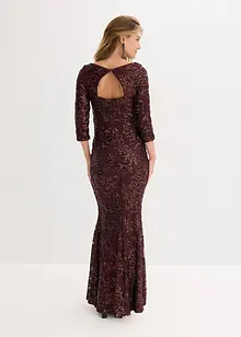 Robe à sequins avec découpe dos, bonprix