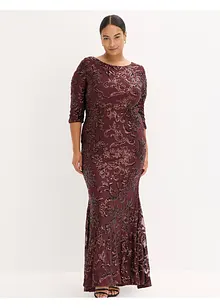 Robe à sequins avec découpe dos, bonprix