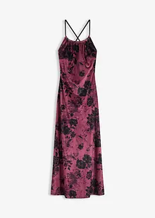 Robe longue en velours brillant, bonprix