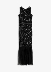 Robe à sequins et base volantée, bonprix
