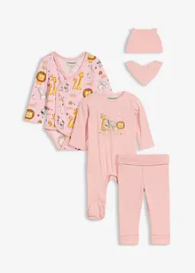 Baby Starter Set aus reiner Bio-Baumwolle (5-tlg.Set), bonprix