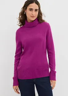 Pull col roulé basique, bonprix