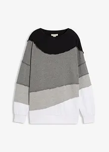 Sweat en doux coton mélangé, bonprix