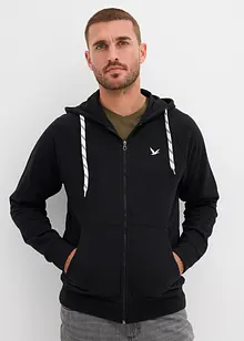 Sweat zippé à capuche et détails contrastés, bonprix