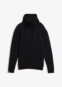 Schalkragen-Sweatshirt aus reiner Bio-Baumwolle, bonprix