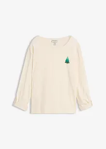 T-shirt manches longues 100% coton, bonprix