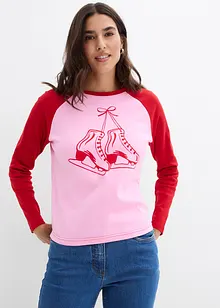 Raglanshirt aus reiner Bio-Baumwolle, bonprix