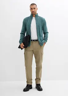 Grobstrickjacke mit Zopfmuster, bonprix