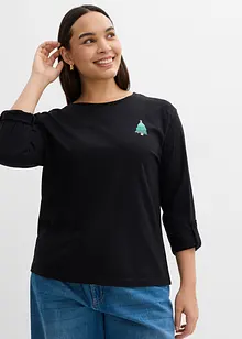 Langarmshirt aus reiner Bio-Baumwolle, bonprix