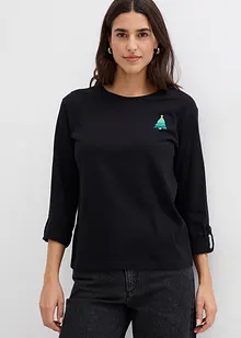 T-shirt manches longues 100% coton, bonprix