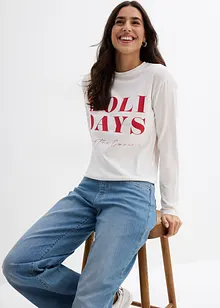 Langarmshirt aus Bio-Baumwollmix, bonprix