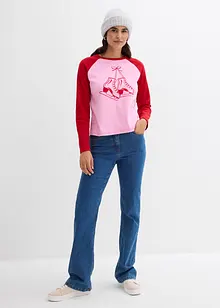 T-shirt 100% coton à manches raglan, bonprix