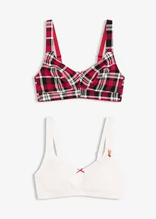 BH ohne Bügel mit Bio-Baumwolle (2er Pack), bonprix