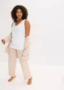 Unterhemd mit Bio-Baumwolle und Spitze (2er Pack), bonprix