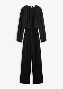 Jumpsuit mit Chiffon und Glitzer, bonprix