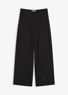 Pantalon en jersey avec empiècements satin, bonprix