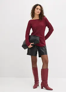 T-shirt manches longues en dentelle, bonprix