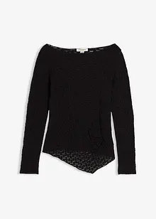 T-shirt manches longues en dentelle, bonprix