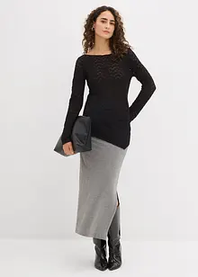 T-shirt manches longues en dentelle, bonprix