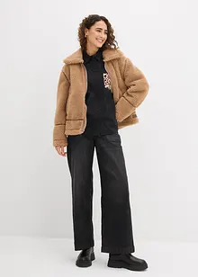 Oversize-Hemd mit Kontrast Tasche, bonprix