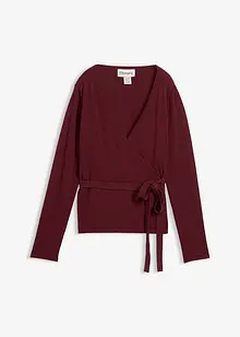 Wickelstrickjacke mit Merinowolle, bonprix