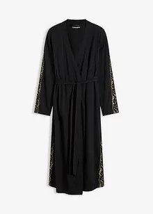 Kimono Morgenmantel mit zarter Glitzerspitze, bonprix