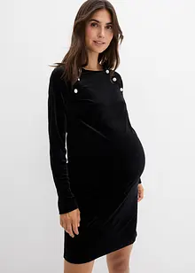 2-in-1 festliches Umstands- und Stillkleid aus weichem Samt, bonprix