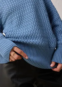 Pull col roulé avec laine mérinos, bonprix