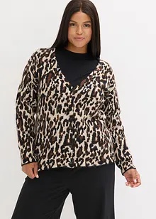 Jacquard-Strickjacke, bonprix