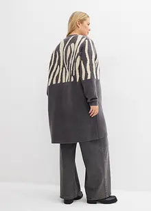 Strickmantel mit Zebra Druck, bonprix